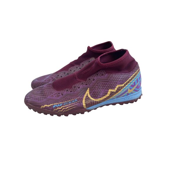 Nike Other - Nike Zoom Mercurial Superfly 9 Academy KM TF Turf Soccer Shoes Men's 7 Beetroot